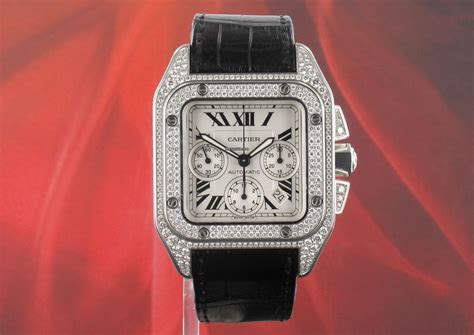 cartier santos factory diamonds